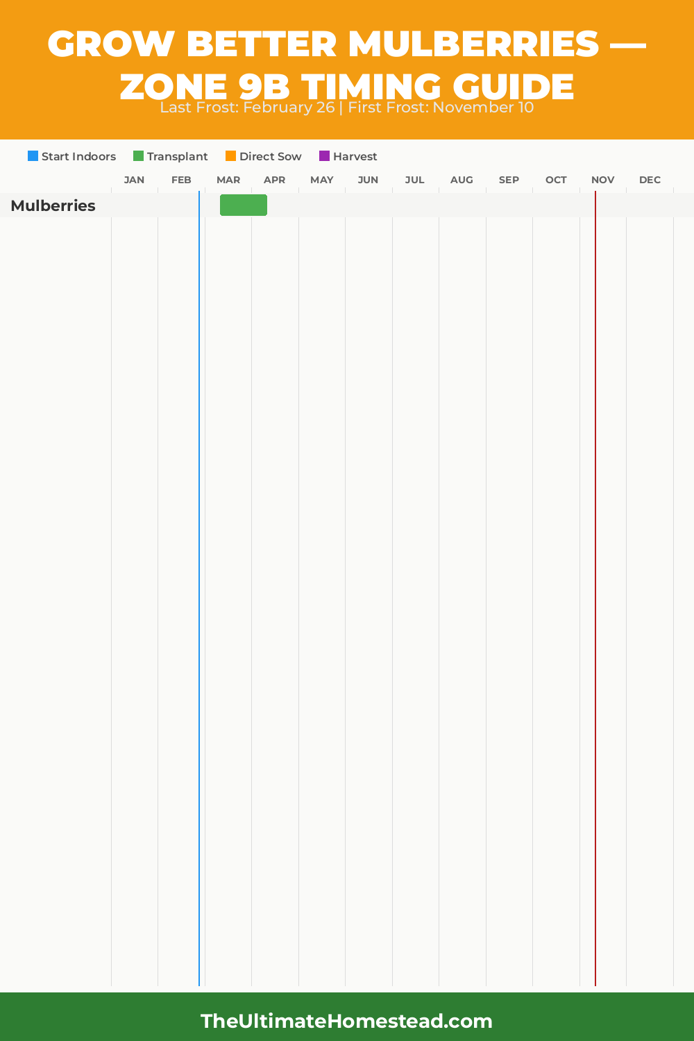 When to Plant Mulberries in Zone 9b