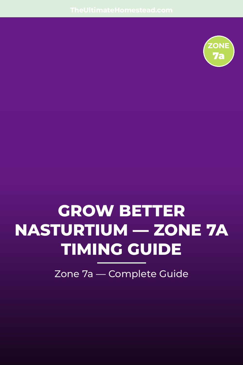 When to Plant Nasturtium in Zone 7a