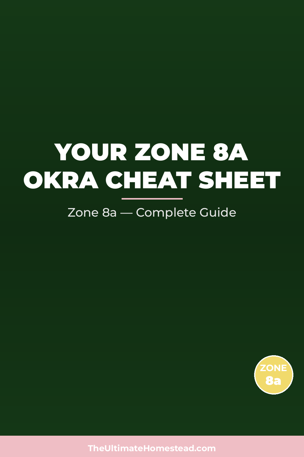 When to Plant Okra in Zone 8a