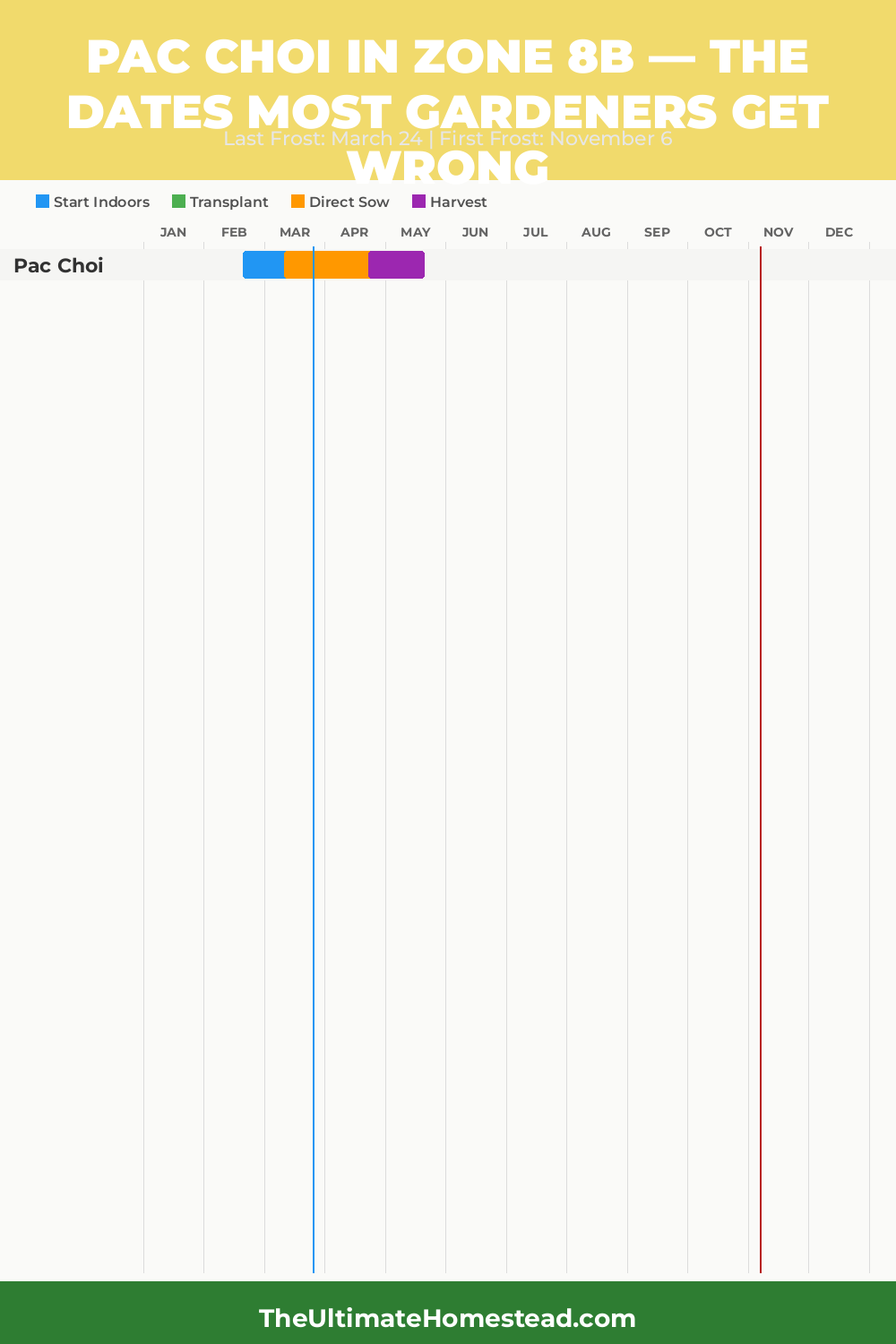 When to Plant Pac Choi in Zone 8b