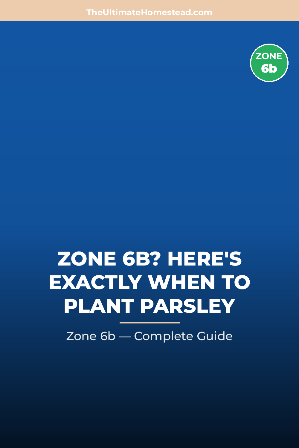 When to Plant Parsley in Zone 6b