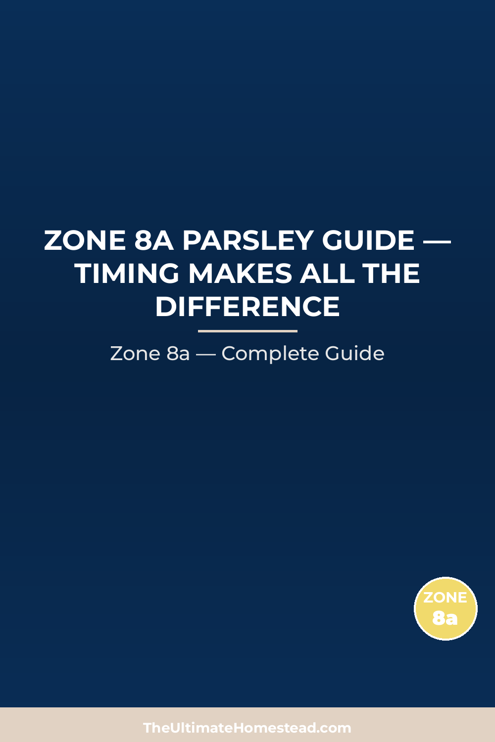 When to Plant Parsley in Zone 8a