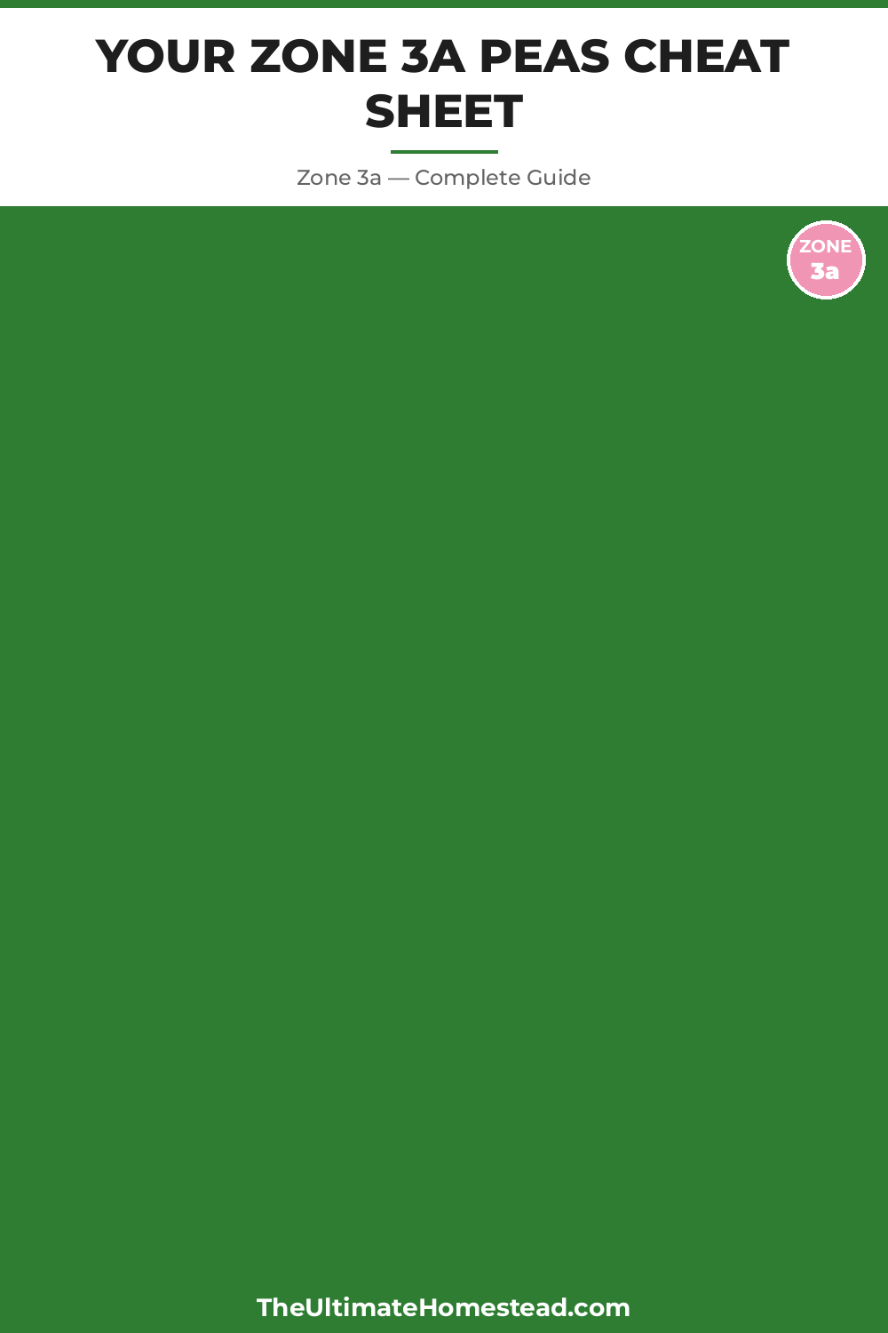 When to Plant Peas in Zone 3a