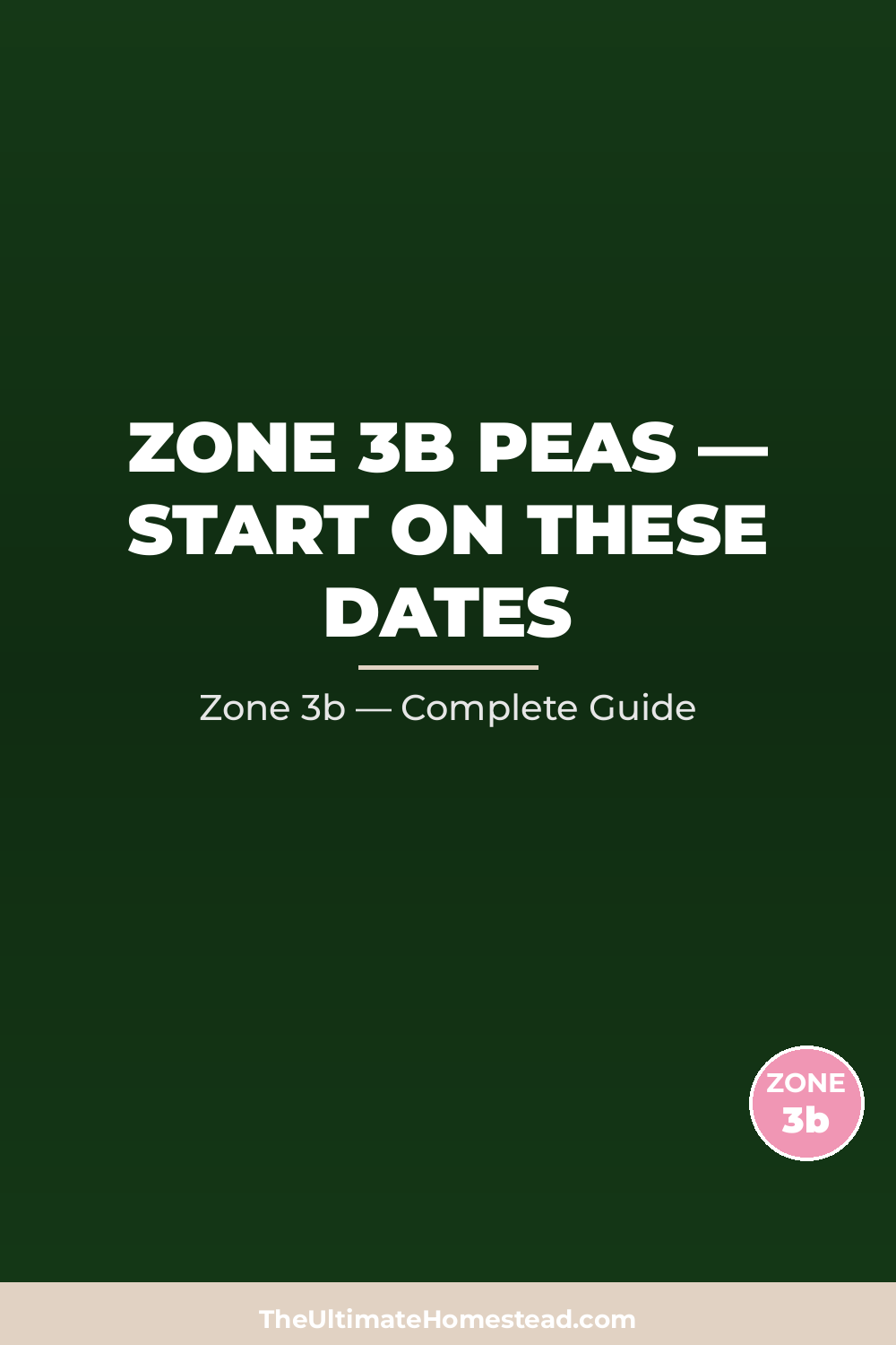 When to Plant Peas in Zone 3b