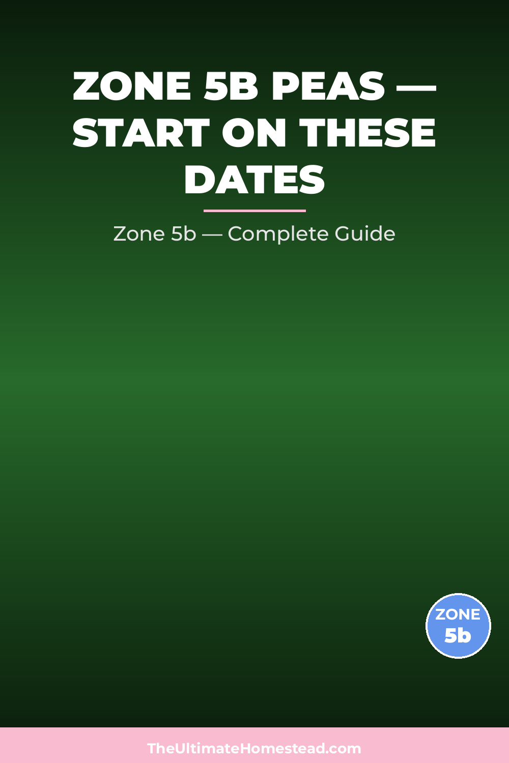 When to Plant Peas in Zone 5b