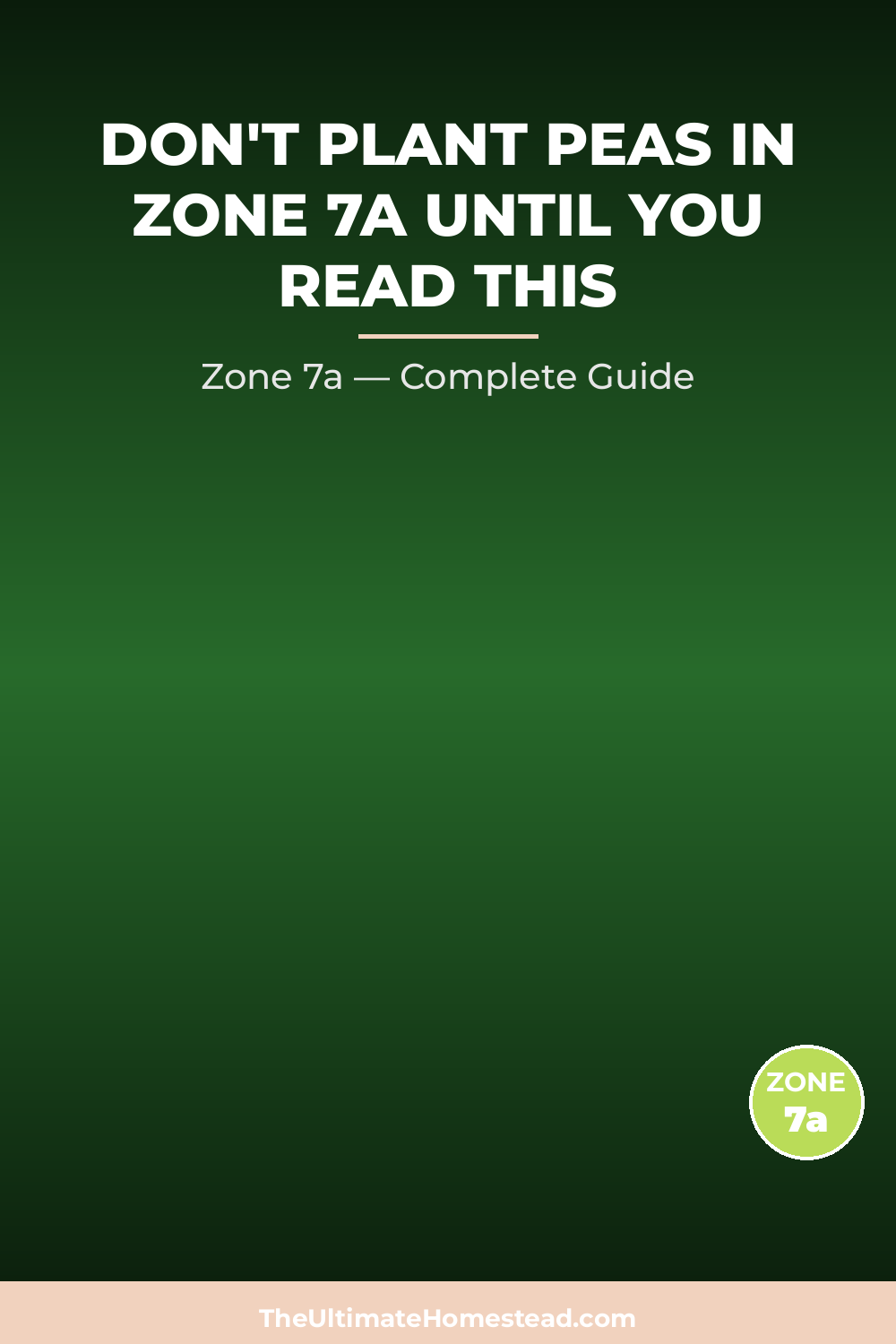 When to Plant Peas in Zone 7a