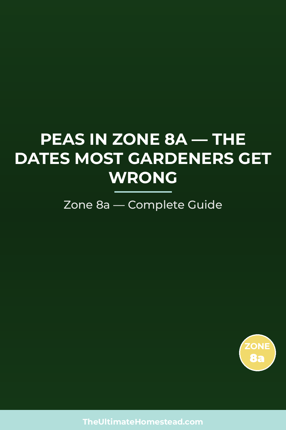 When to Plant Peas in Zone 8a