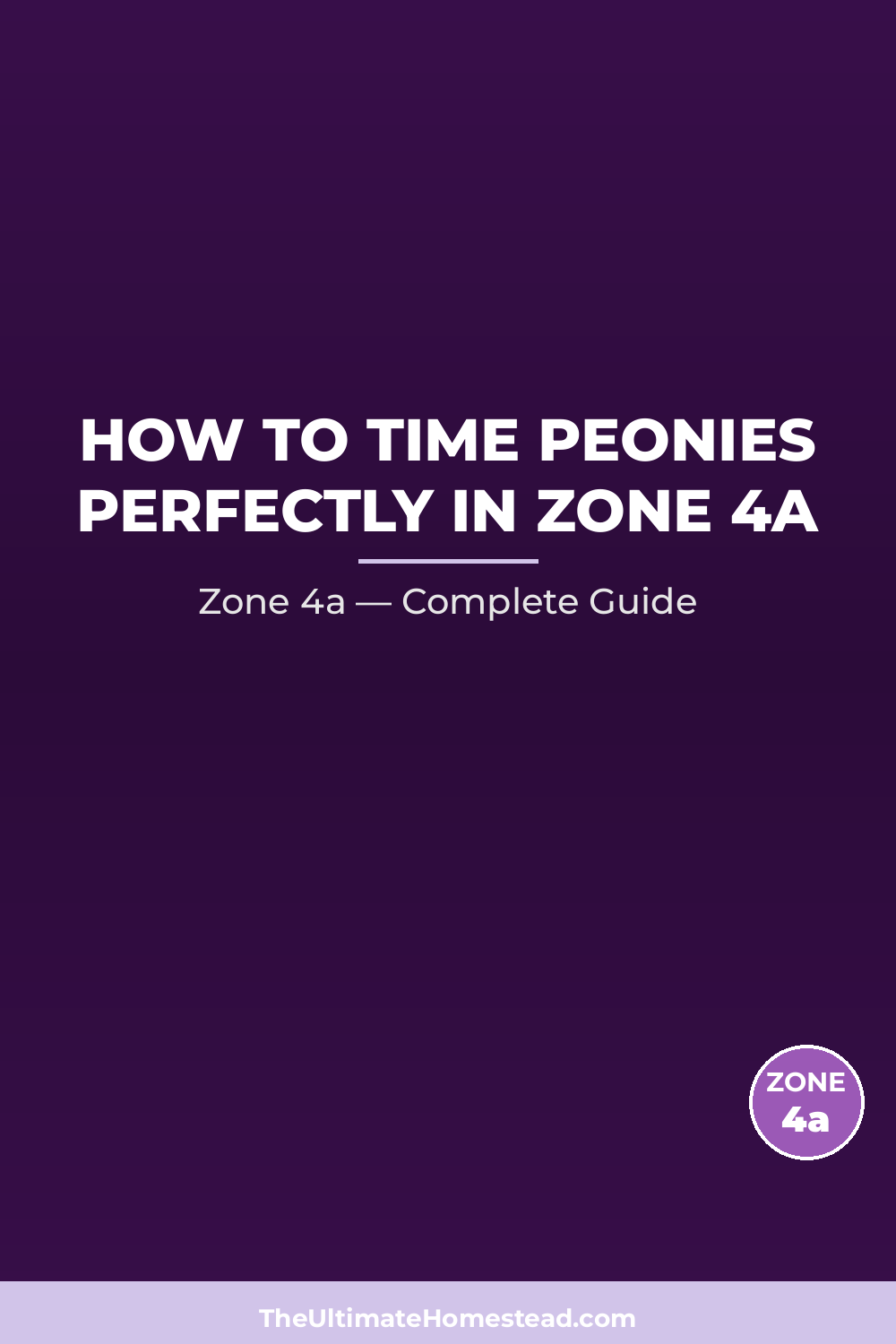 When to Plant Peonies in Zone 4a