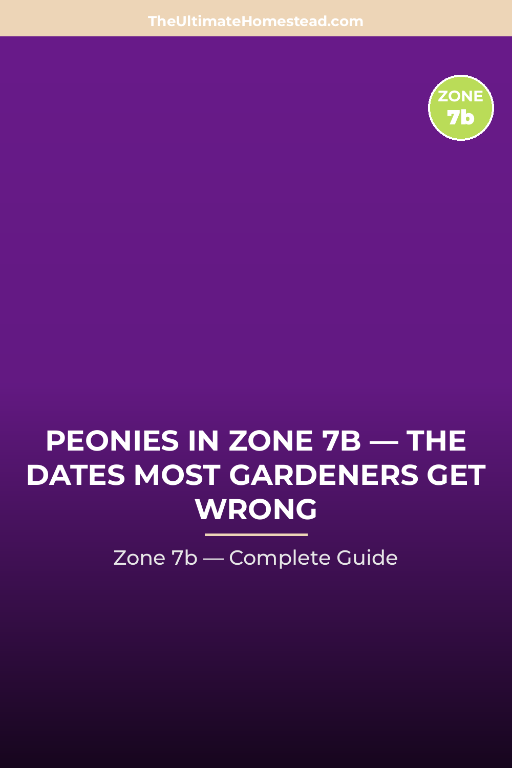 When to Plant Peonies in Zone 7b