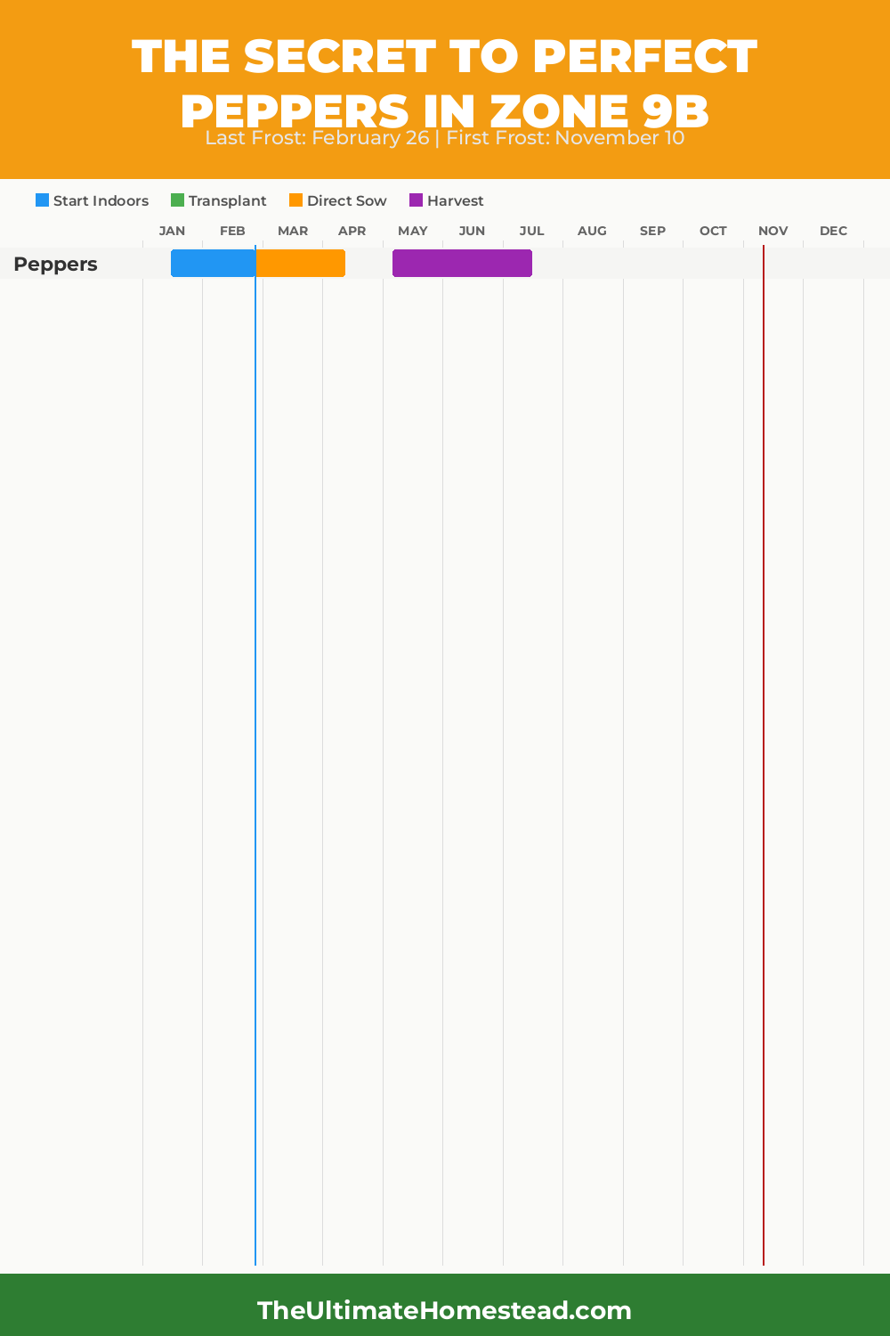 When to Plant Peppers in Zone 9b