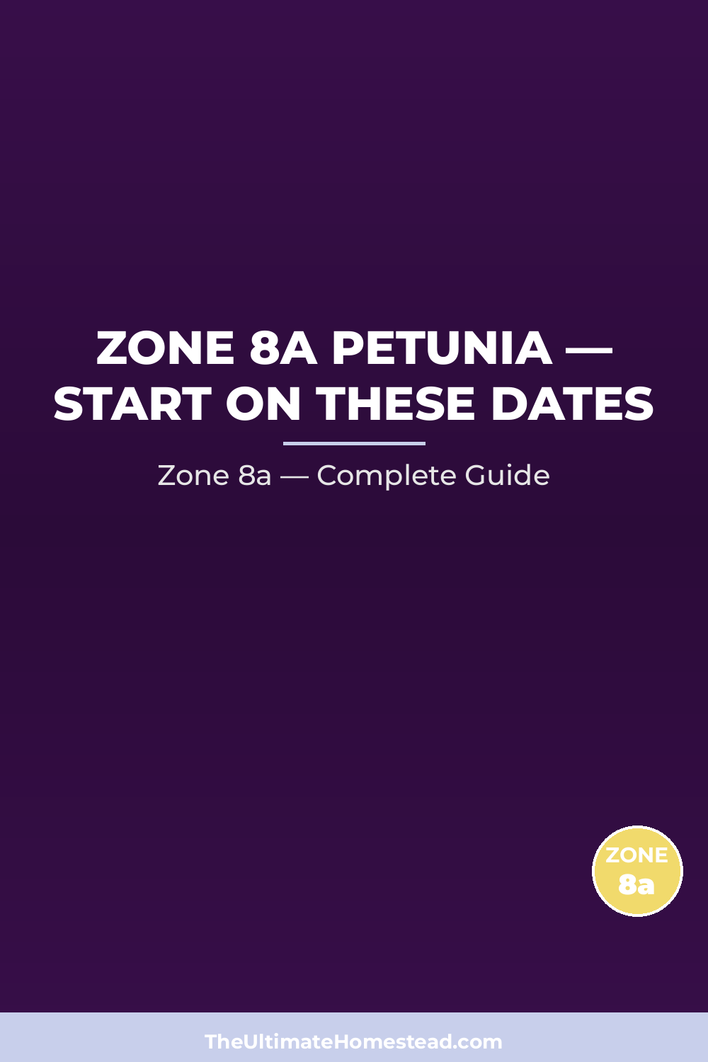 When to Plant Petunia in Zone 8a