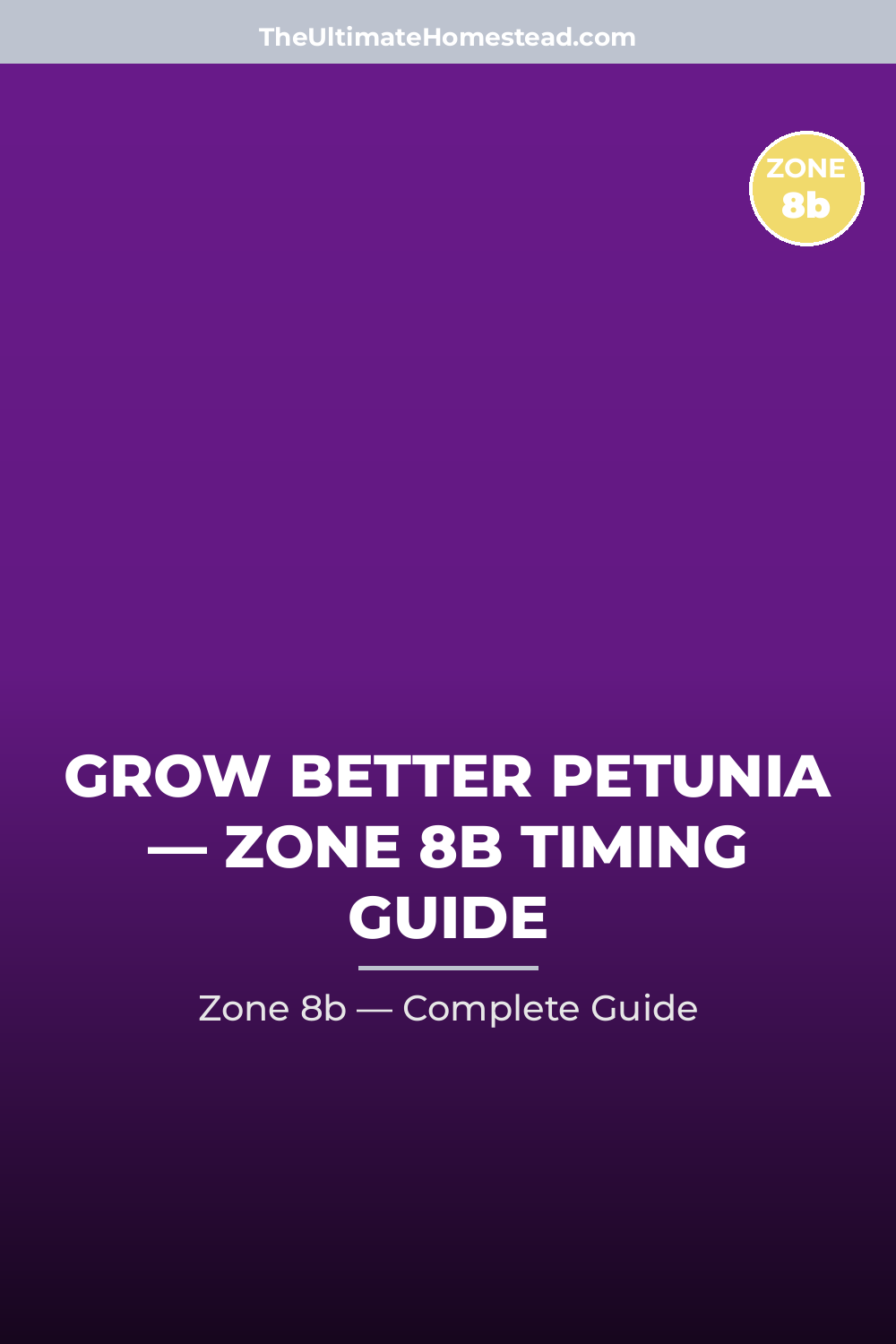 When to Plant Petunia in Zone 8b
