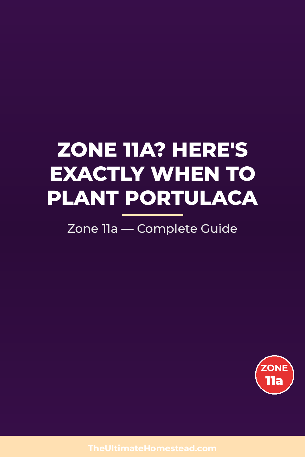 When to Plant Portulaca in Zone 11a