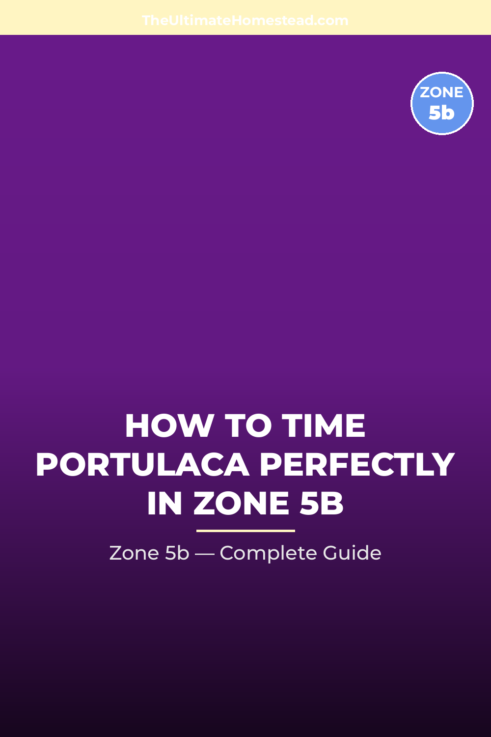 When to Plant Portulaca in Zone 5b