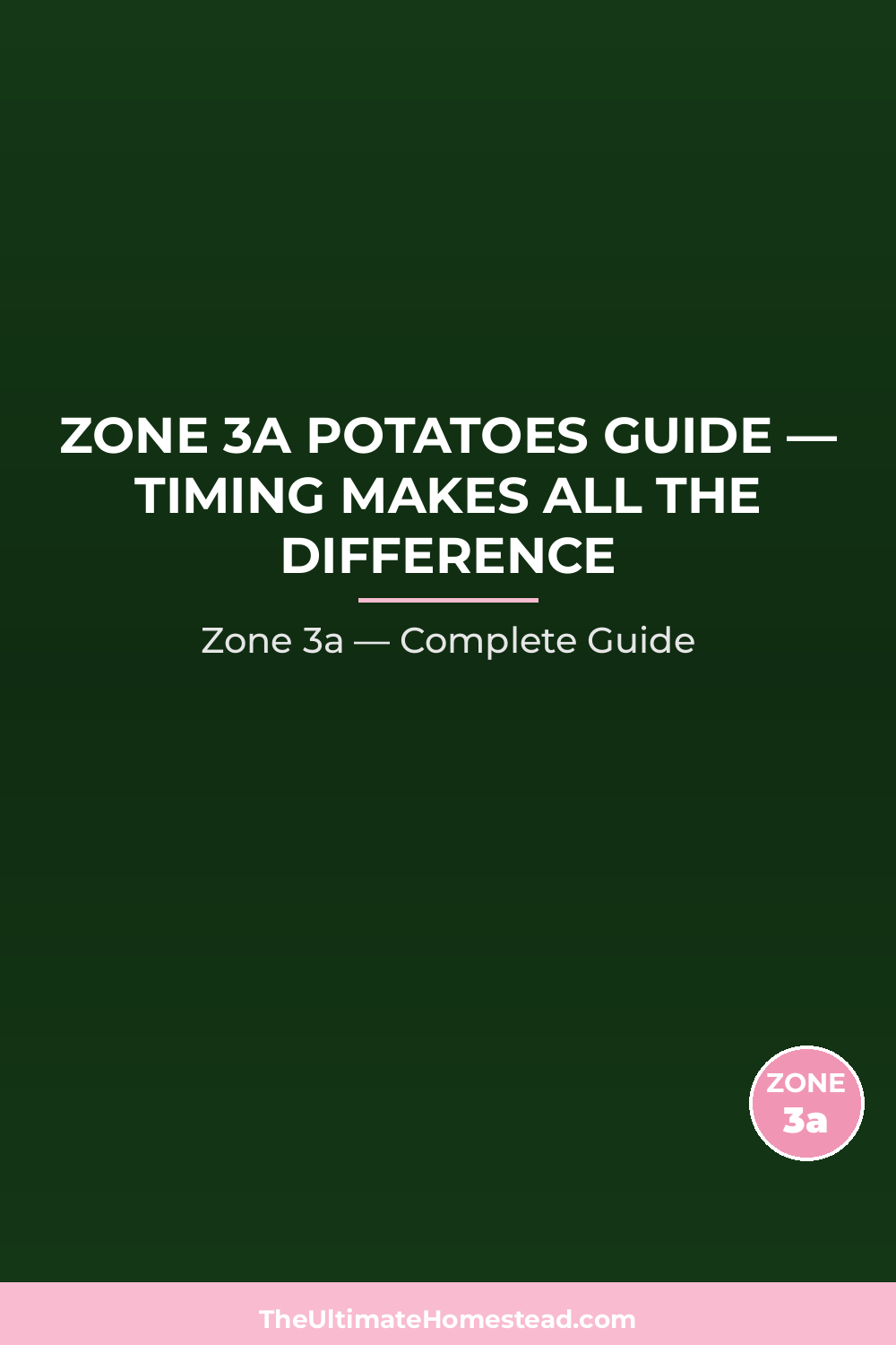 When to Plant Potatoes in Zone 3a