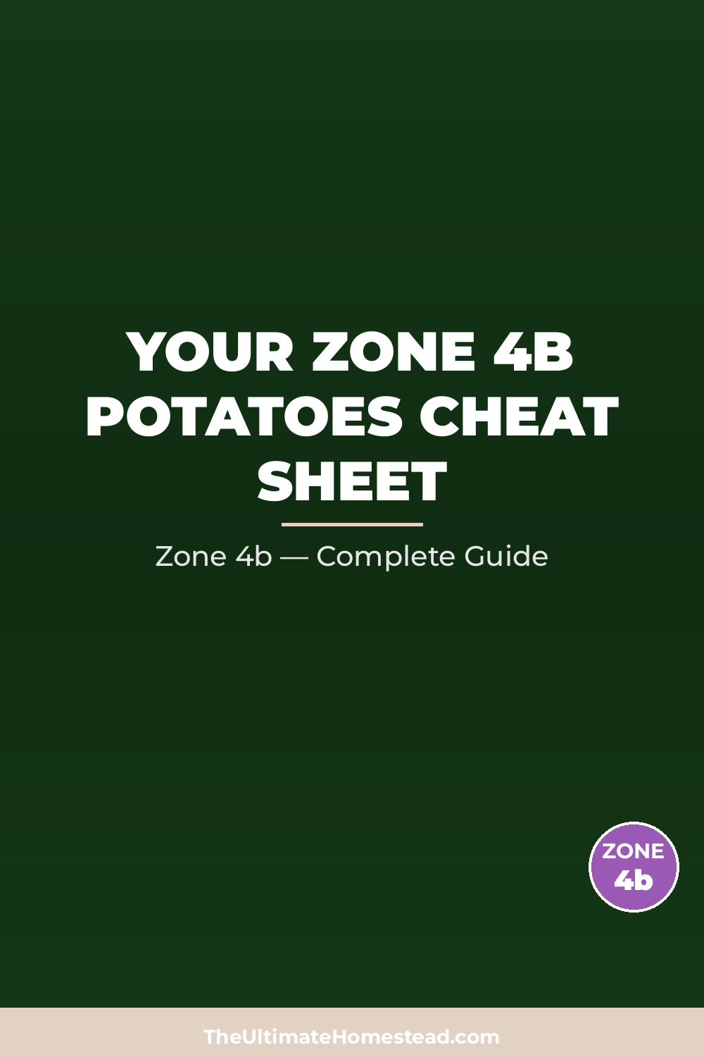 When to Plant Potatoes in Zone 4b