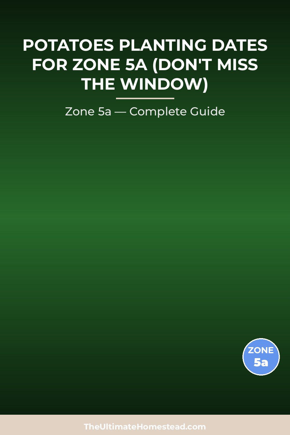 When to Plant Potatoes in Zone 5a