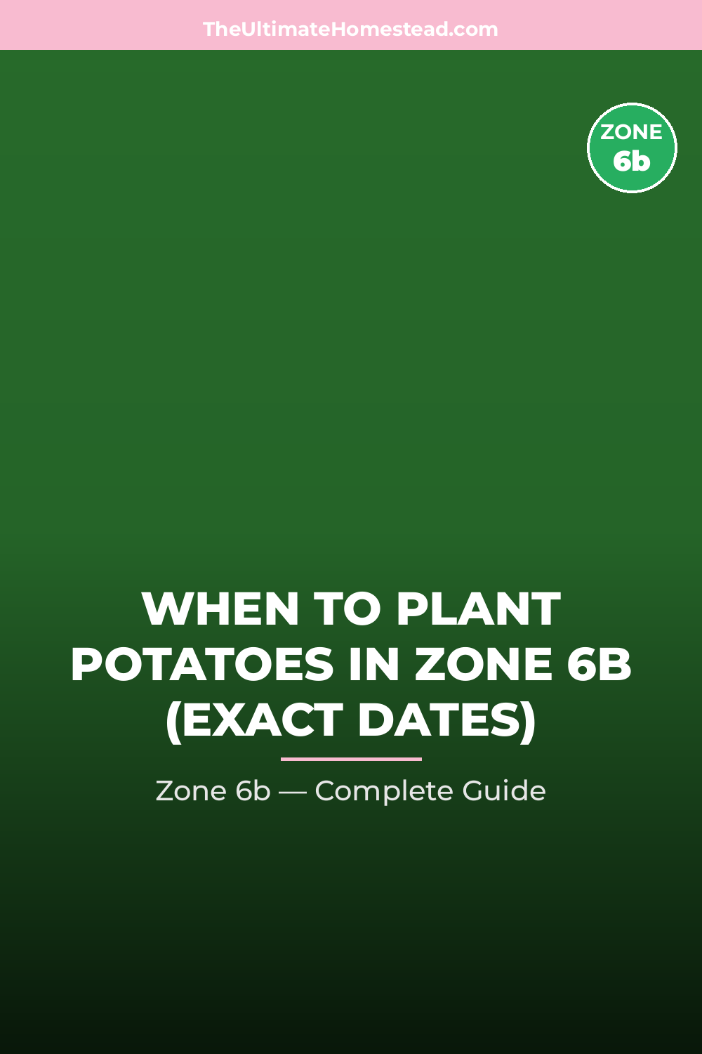 When to Plant Potatoes in Zone 6b