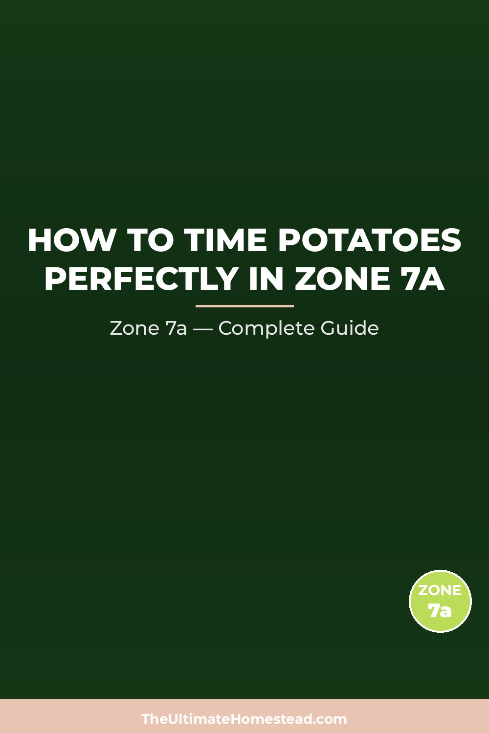 When to Plant Potatoes in Zone 7a