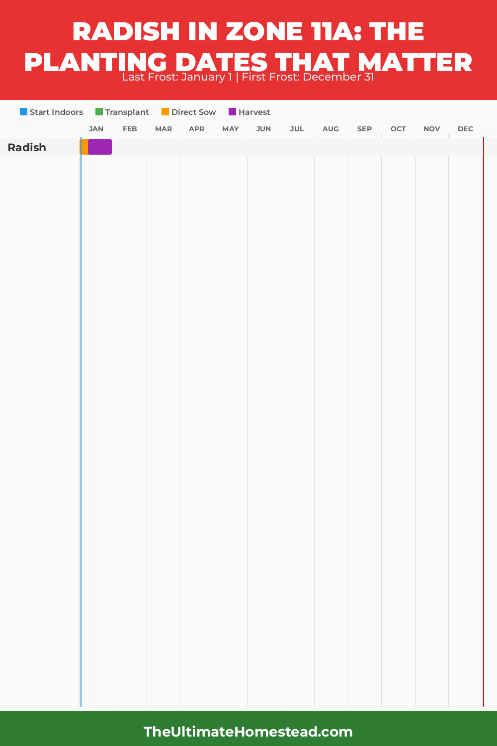 When to Plant Radish in Zone 11a