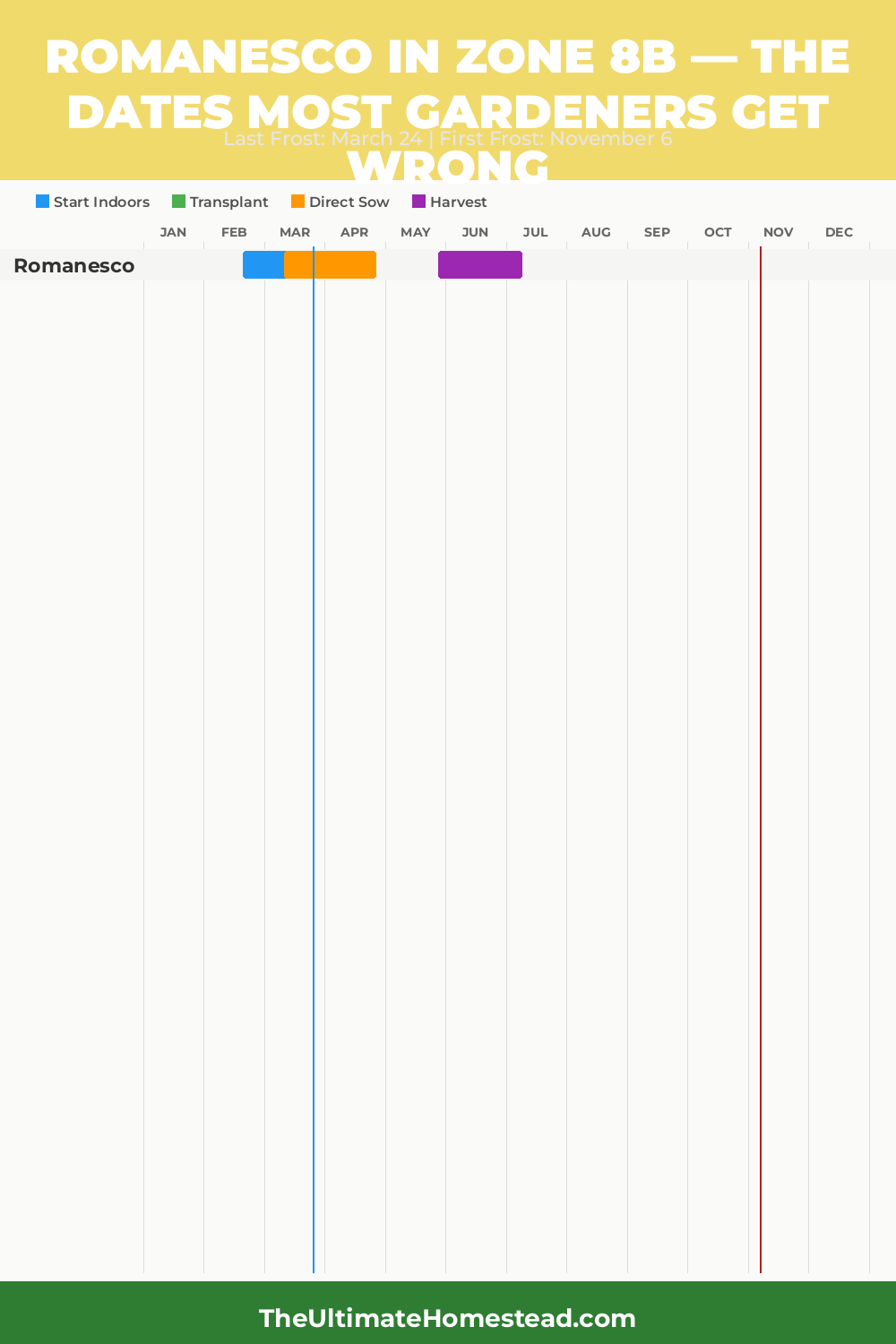 When to Plant Romanesco in Zone 8b