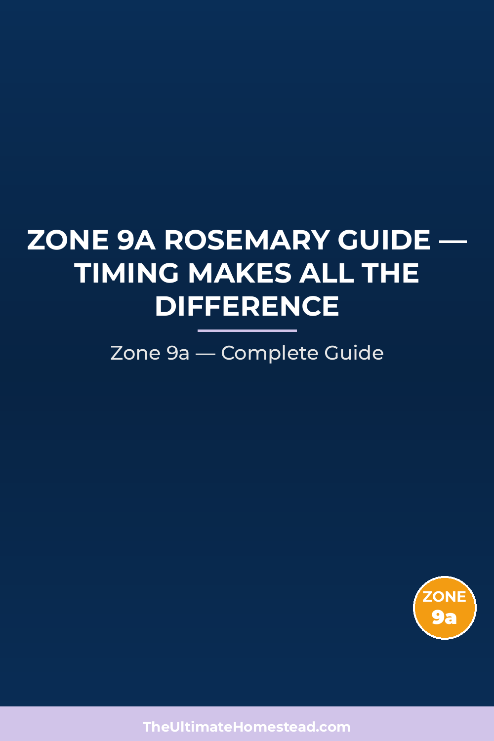 When to Plant Rosemary in Zone 9a