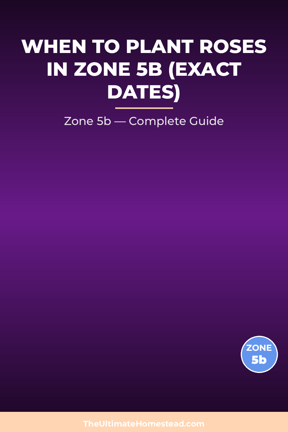 When to Plant Roses in Zone 5b