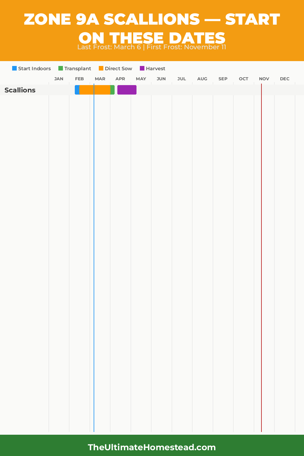 When to Plant Scallions in Zone 9a