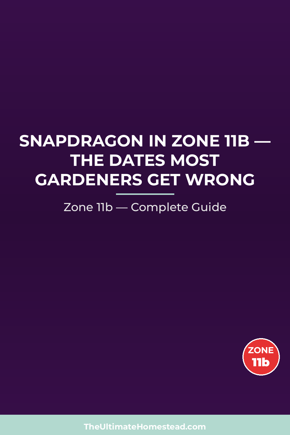When to Plant Snapdragon in Zone 11b