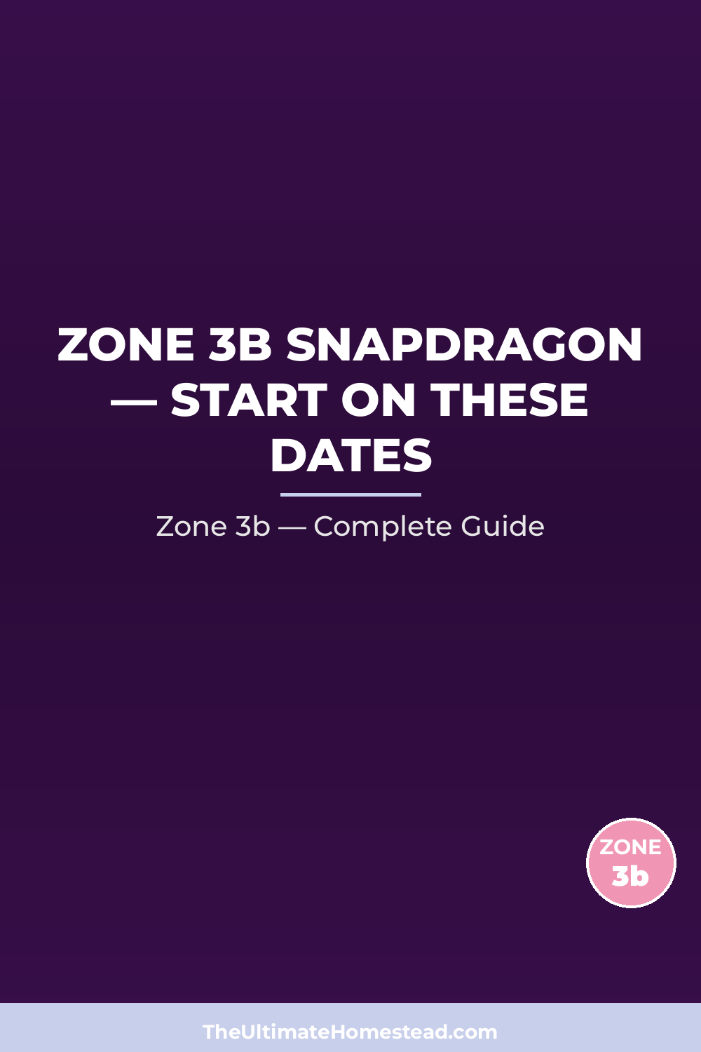 When to Plant Snapdragon in Zone 3b