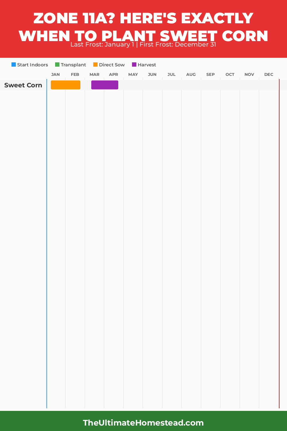 When to Plant Sweet Corn in Zone 11a