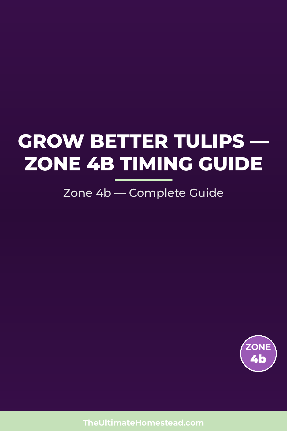 When to Plant Tulips in Zone 4b