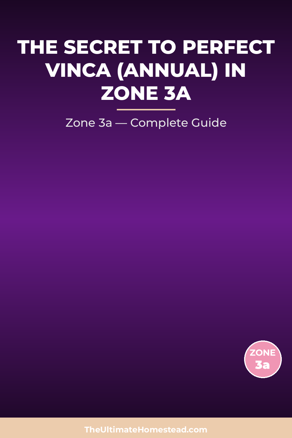 When to Plant Vinca (Annual) in Zone 3a