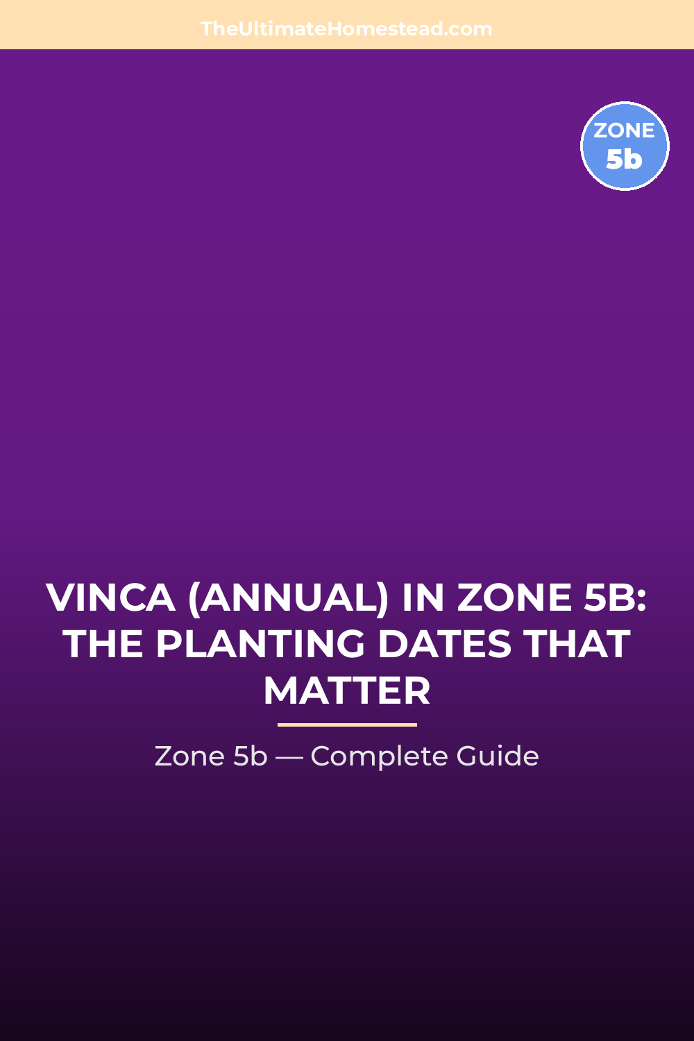 When to Plant Vinca (Annual) in Zone 5b