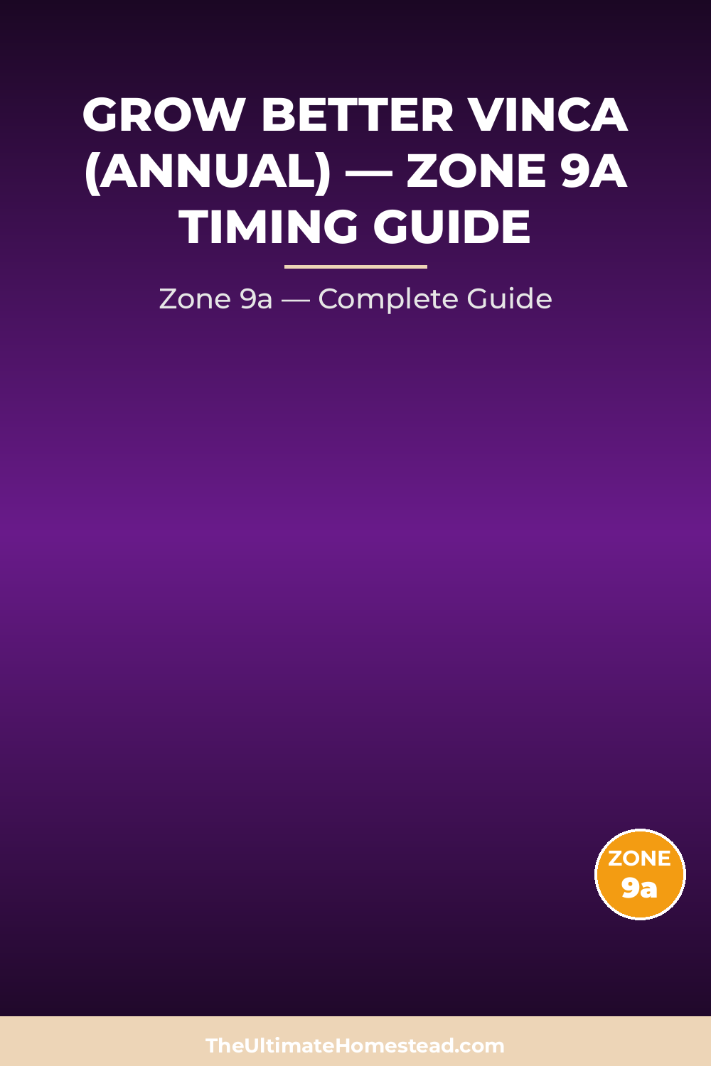 When to Plant Vinca (Annual) in Zone 9a