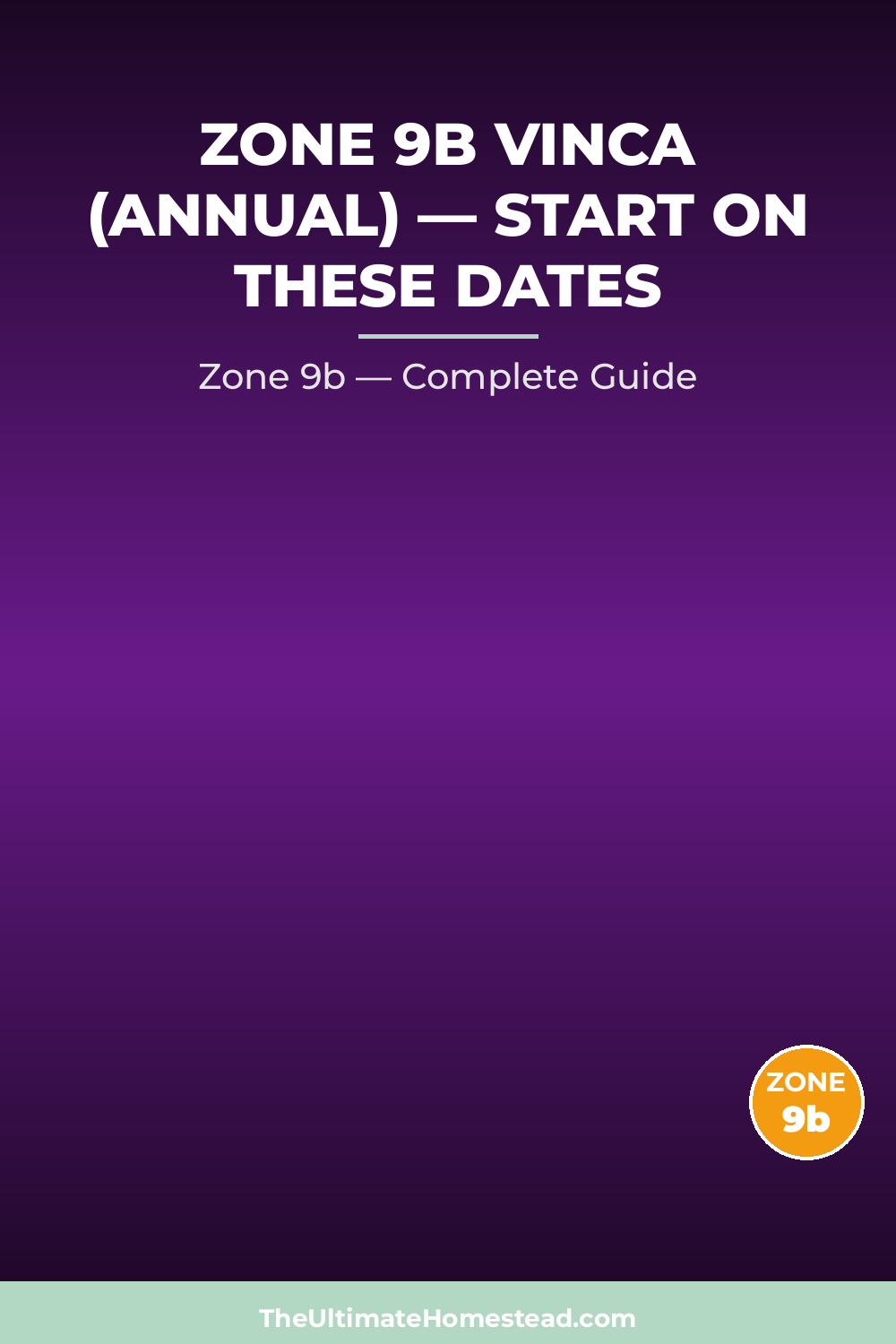 When to Plant Vinca (Annual) in Zone 9b