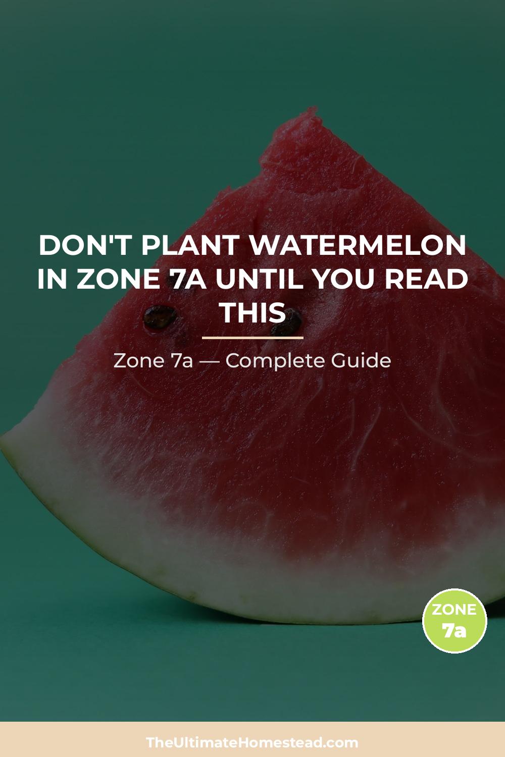 When to Plant Watermelon in Zone 7a
