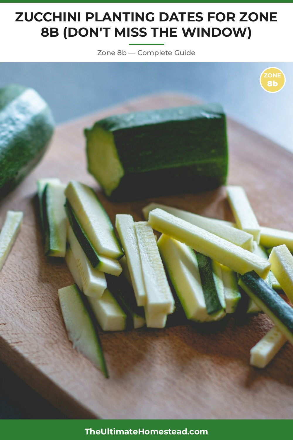 When to Plant Zucchini in Zone 8b