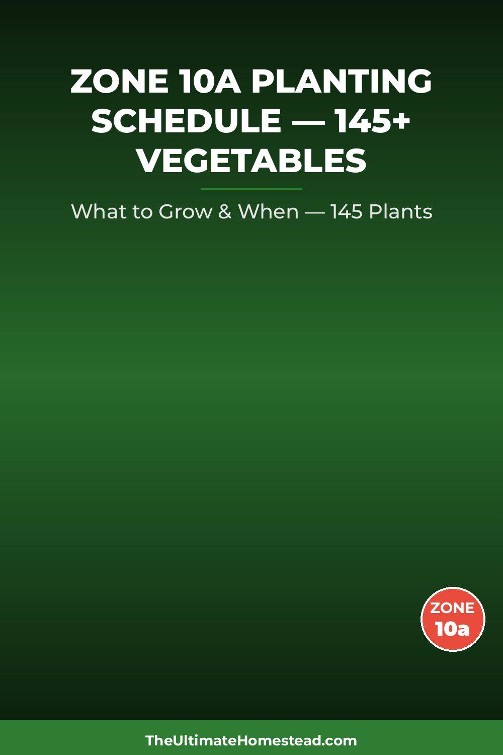 Zone 10a Planting Calendar