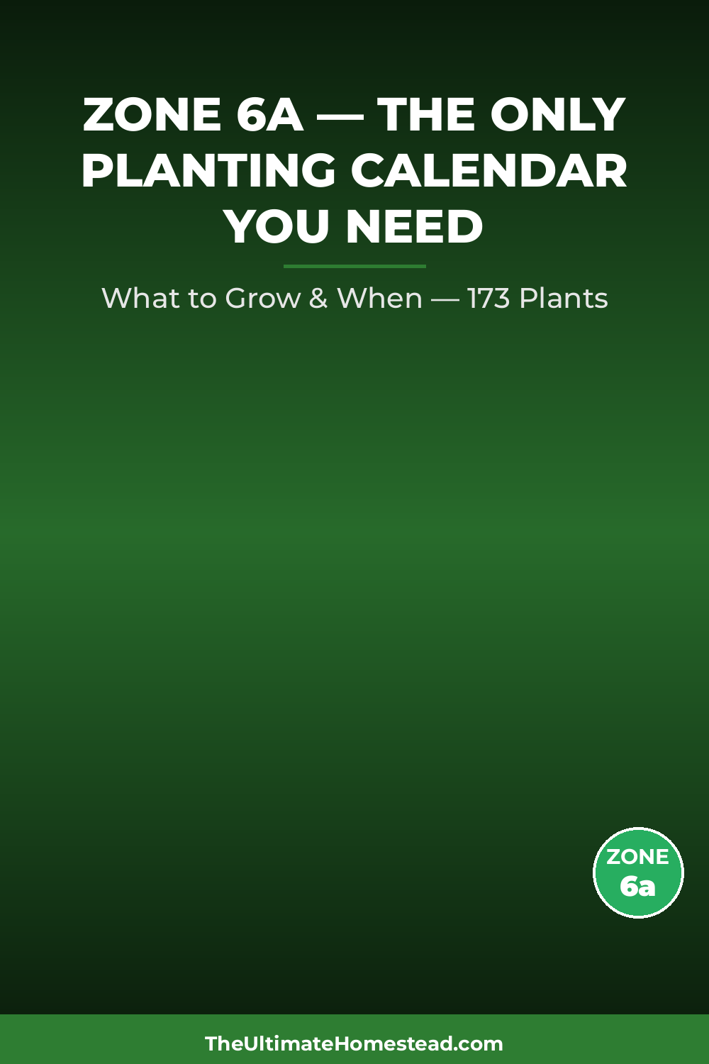 Zone 6a Planting Calendar