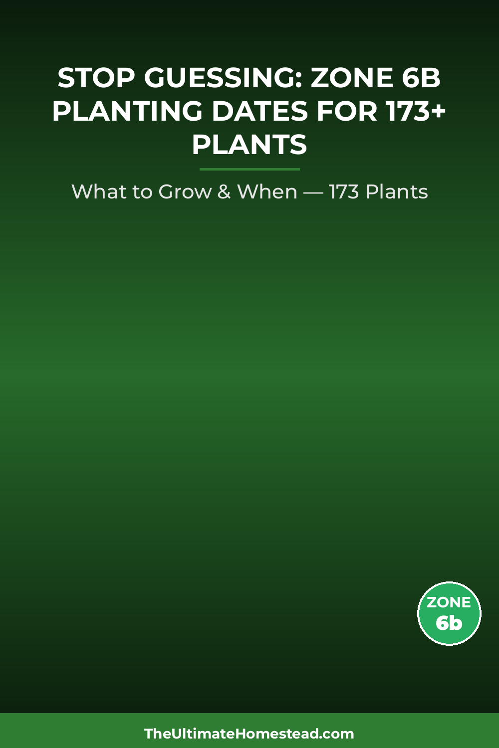 Zone 6b Planting Calendar