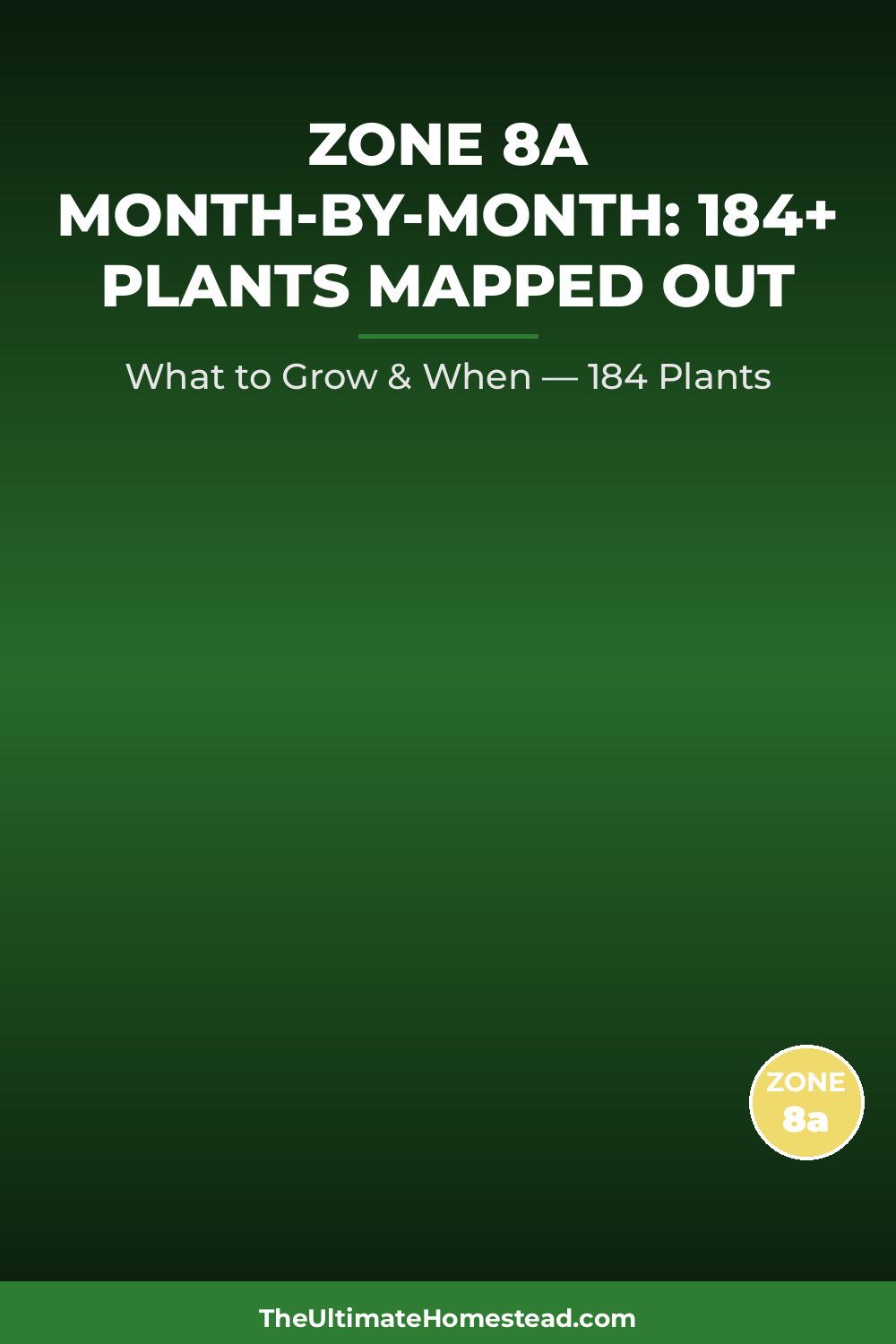 Zone 8a Planting Calendar