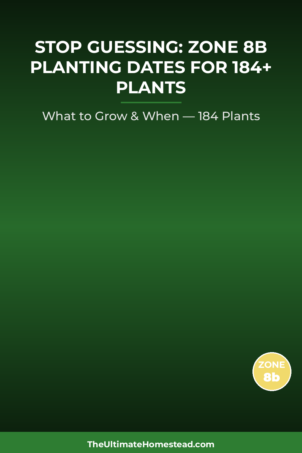 Zone 8b Planting Calendar